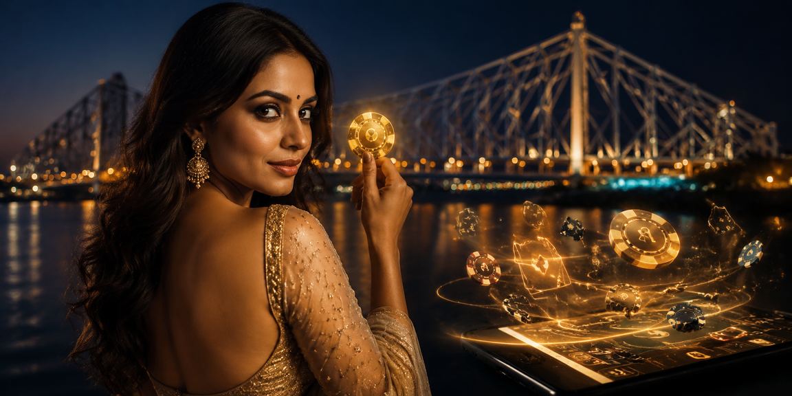 Aviator casino game interface on Indian mobile device in vibrant Kolkata setting